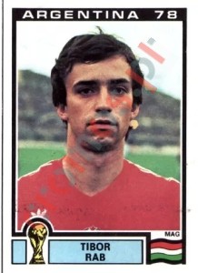 70 Tibor Rab – FIFA World Cup Argentina 1978 Panini