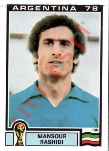 279 Mansour Rashidi – FIFA World Cup Argentina 1978 Panini