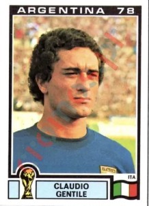 100 Claudio Gentile – FIFA World Cup Argentina 1978 Panini
