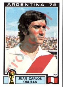 310 Juan Carlos Oblitas – FIFA World Cup Argentina 1978 Panini