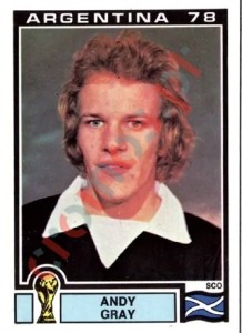 327 Andy Gray – FIFA World Cup Argentina 1978 Panini