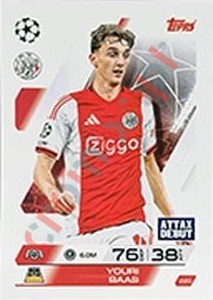 220 Youri Baas – Match Attax 2025-2026 Topps