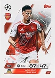 30 William Saliba – Match Attax 2025-2026 Topps