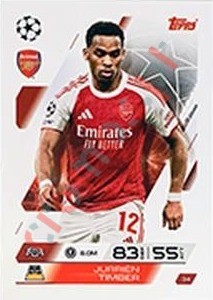 34 Jurrién Timber – Match Attax 2025-2026 Topps