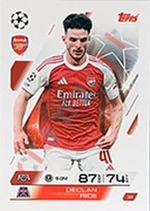 38 Declan Rice – Match Attax 2025-2026 Topps