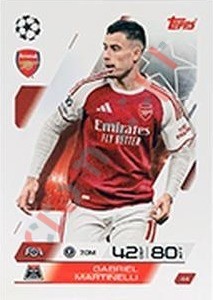 44 Gabriel Martinelli – Match Attax 2025-2026 Topps