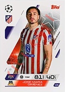 138 José María Giménez – Match Attax 2025-2026 Topps