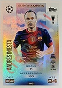 350 Andrés Iniesta – Match Attax 2025-2026 Topps