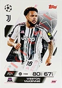 268 Weston McKennie – Match Attax 2025-2026 Topps
