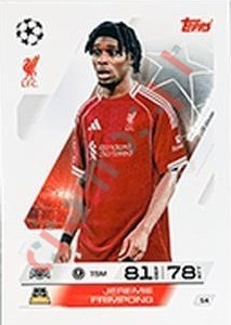 14 Jeremie Frimpong – Match Attax 2025-2026 Topps