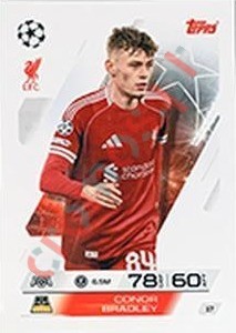 17 Conor Bradley – Match Attax 2025-2026 Topps