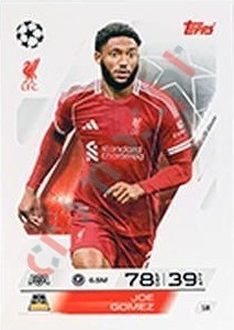 18 Joe Gomez – Match Attax 2025-2026 Topps