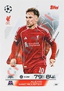 20 Alexis Mac Allister – Match Attax 2025-2026 Topps