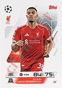 21 Ryan Gravenberch – Match Attax 2025-2026 Topps