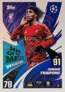 316 Jeremie Frimpong – Match Attax 2025-2026 Topps