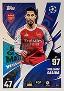 317 William Saliba – Match Attax 2025-2026 Topps