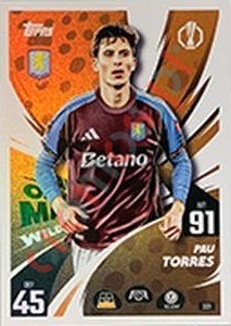 321 Pau Torres – Match Attax 2025-2026 Topps