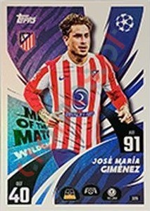 326 José María Giménez – Match Attax 2025-2026 Topps