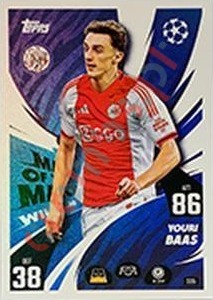 335 Youri Baas – Match Attax 2025-2026 Topps