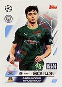 53 Abdukodir Khusanov – Match Attax 2025-2026 Topps