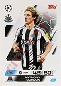 81 Anthony Gordon – Match Attax 2025-2026 Topps