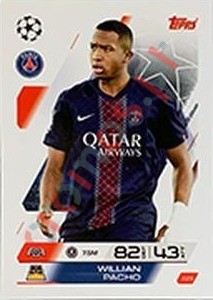 229 Willian Pacho – Match Attax 2025-2026 Topps