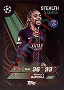 454 Bradley Barcola – Match Attax 2025-2026 Topps