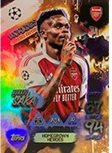 WLE7 Bukayo Saka – Match Attax 2025-2026 Topps