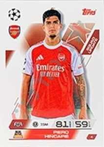 4 Piero Hincapie – Match Attax Extra 2025-2026 Topps