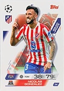 34 Nicolas Gonzalez – Match Attax Extra 2025-2026 Topps