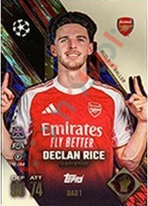BAB1 Declan Rice – Match Attax Extra 2025-2026 Topps