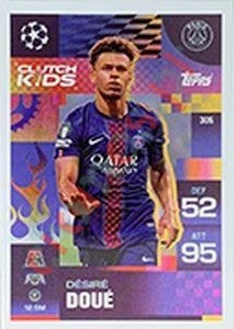 305 Desire Doue – Match Attax Extra 2025-2026 Topps