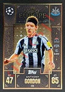 230 Anthony Gordon – Match Attax Extra 2025-2026 Topps
