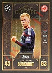 241 Jonathan Burkardt – Match Attax Extra 2025-2026 Topps
