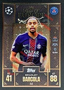 243 Bradley Barcola – Match Attax Extra 2025-2026 Topps