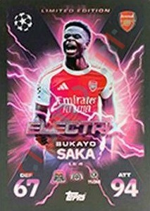 LE4 Bukayo Saka – Match Attax Extra 2025-2026 Topps