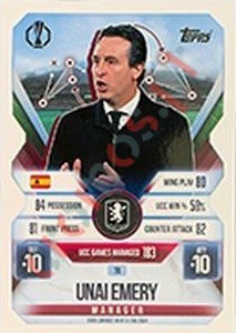 78 Unai Emery – Match Attax Extra 2025-2026 Topps