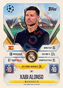 82 Xabi Alonso – Match Attax Extra 2025-2026 Topps