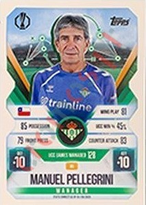 85 Manuel Pellegrini – Match Attax Extra 2025-2026 Topps