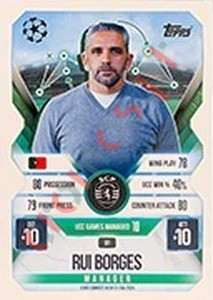 91 Rui Borges – Match Attax Extra 2025-2026 Topps