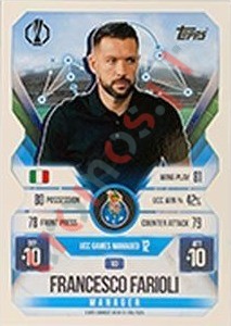 93 Francesco Farioli – Match Attax Extra 2025-2026 Topps