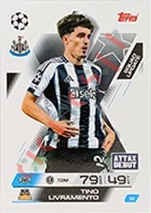 12 Tino Livramento – Match Attax Extra 2025-2026 Topps