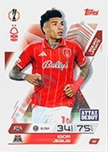 22 Igor Jesus – Match Attax Extra 2025-2026 Topps