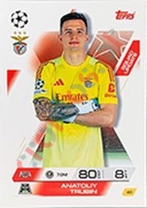 49 Anatoily Trubin – Match Attax Extra 2025-2026 Topps