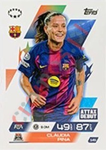 145 Claudia Pina – Match Attax Extra 2025-2026 Topps