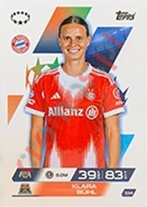 154 Klara Buhl – Match Attax Extra 2025-2026 Topps