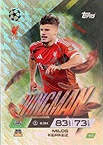 172 Milos Kerkez – Match Attax Extra 2025-2026 Topps