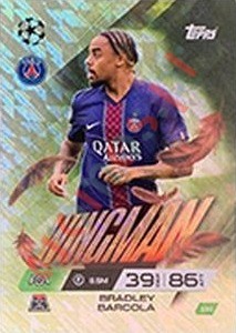 191 Bradley Barcola – Match Attax Extra 2025-2026 Topps