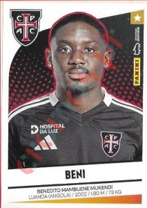 123 Beni Mukendi – Futebol 2024-2025 Panini