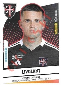 123bis Jérémy Livolant (Substituições) – Futebol 2024-2025 Panini